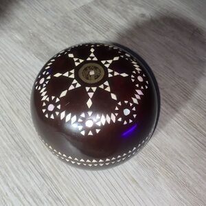 Artisan Brown Sphere container vintage